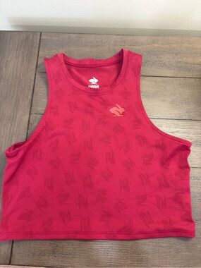 Rabbit Kids Red Sleeveless Crop Top